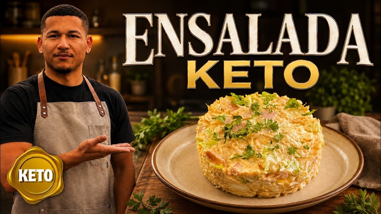 Ensalada de Pollo y Huevo Keto