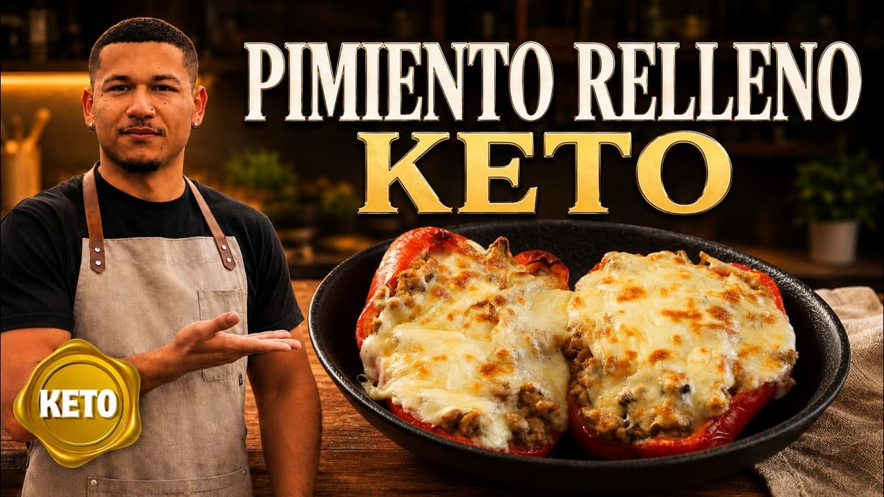 Pimientos Rellenos con Carne Molida Keto