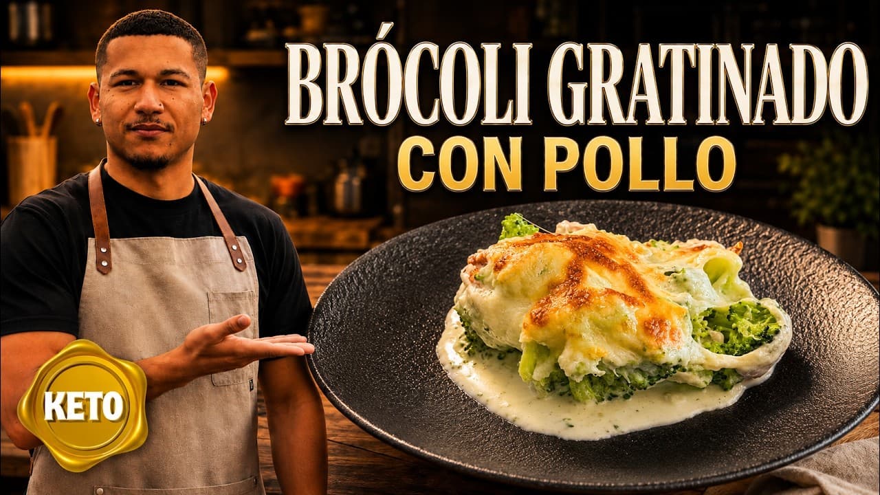 Brócoli Gratinado con Pollo